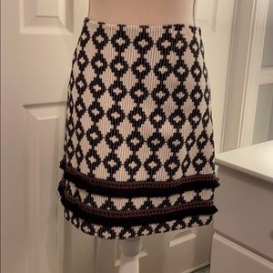 Tribal Print Mini Skirt